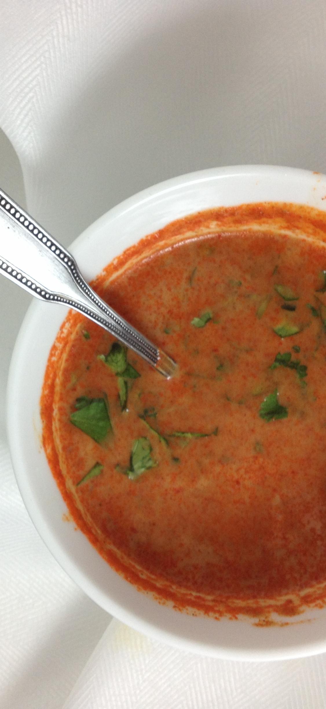 Paleo Tomato Basil and Beef Soup Lunch Version Once A Month Meals