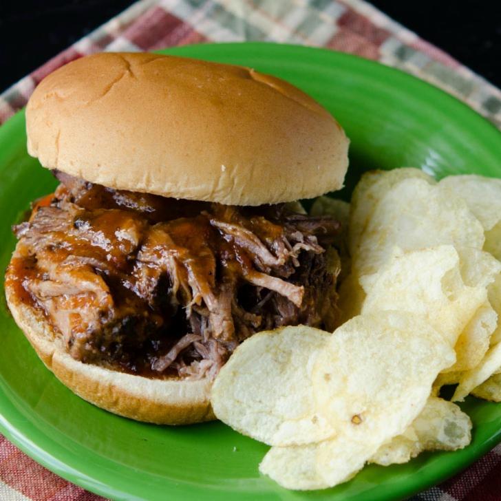 Slow Cooker BBQ Beef Sandwiches - Lunch | Once A Month Meals