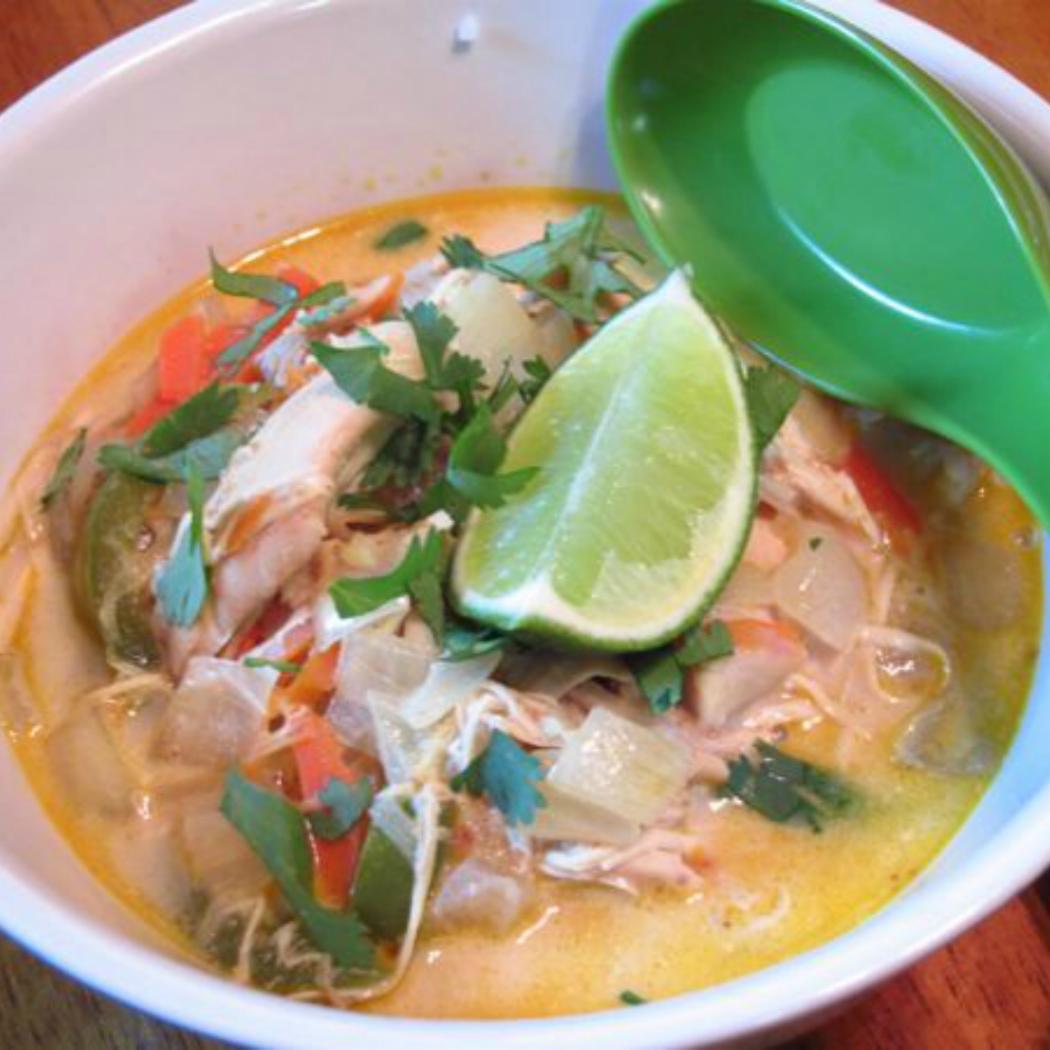 Slow Cooker Curried Coconut Chicken Soup - Ready to Eat Dinner | Once A ...