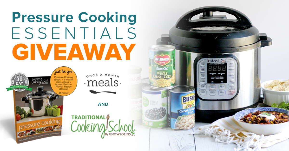 Pressure Cooking Essentials GIVEAWAY Once A Month Meals