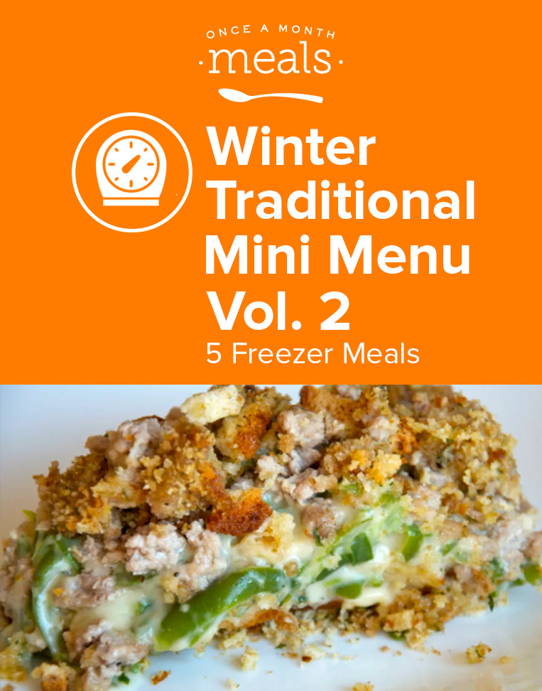 Mini Fridge Menu.pdf Winter Traditional Mini Freezer Meal Plan Vol. 2 | Once A Month Meals