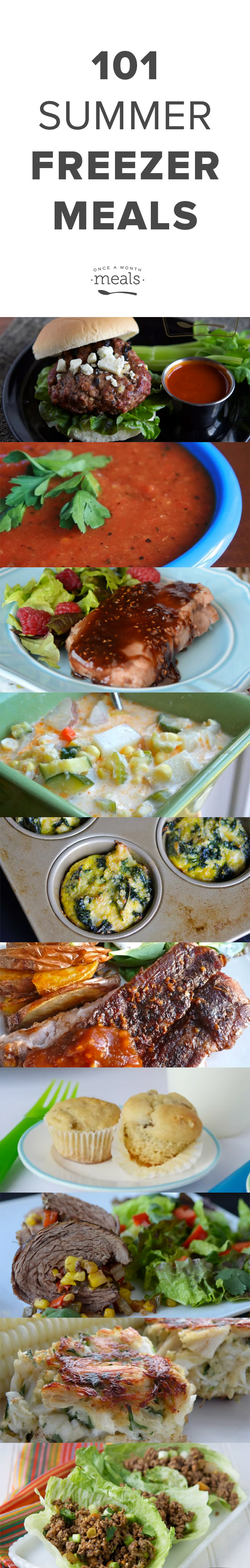 101 Summer Freezer Meals