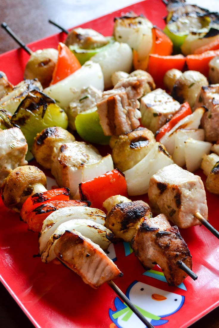 Grilled Tuna Kebabs Dump and Go Dinner Once A Month Meals
