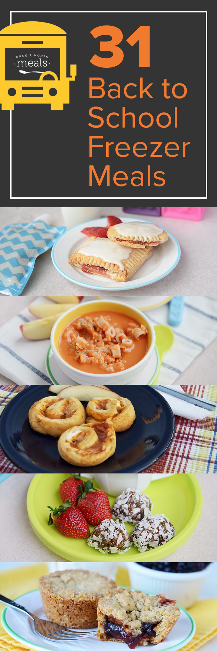 Make school lunch boxes more exciting and less mundane. Back to school freezer meals can be made ahead of time and frozen, then thawed for lunchtime. EASY!