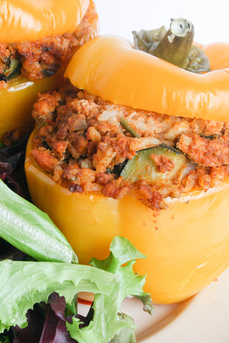 Instant Pot Chorizo Stuffed Peppers Dump and Go Dinner Once A Month