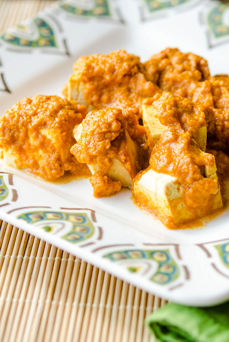 Slow Cooker Coconut Tofu Curry Dump and Go Dinner Once A Month Meals