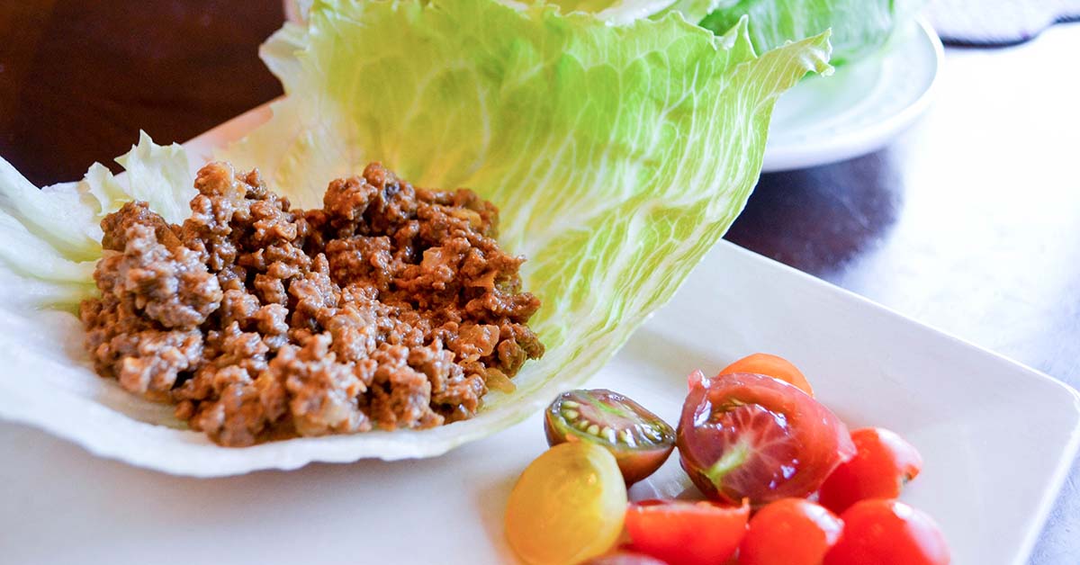 Cheeseburger Lettuce Wraps | Once A Month Meals