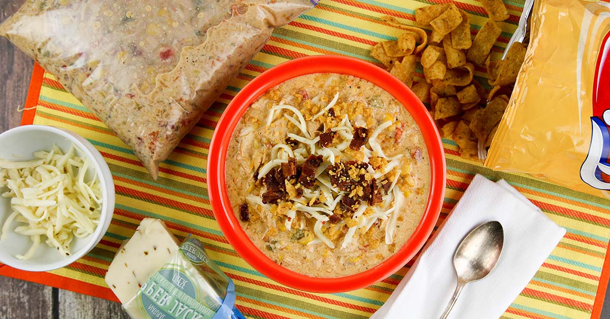 Slow Cooker Jalapeno Popper Chicken Chili Dump and Go Dinner Once A
