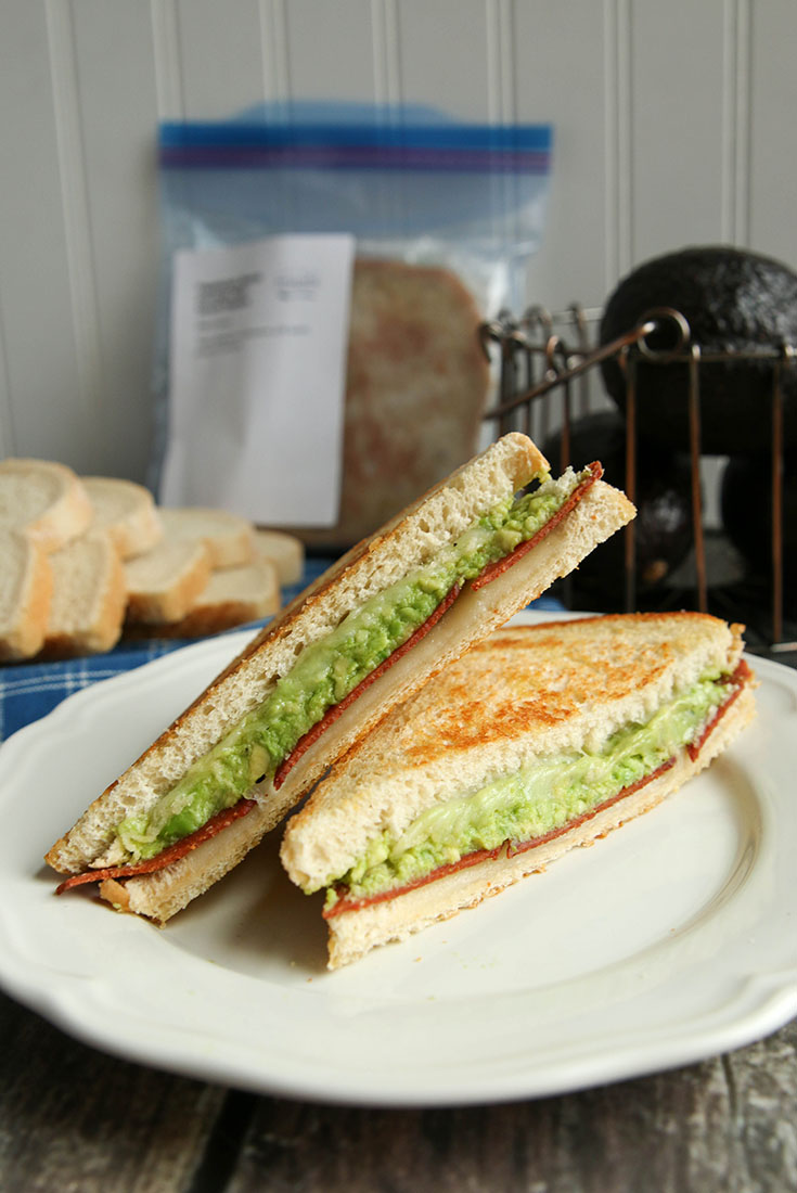 Vegetarian Bacon Avocado Melt Lunch Version Once A Month Meals