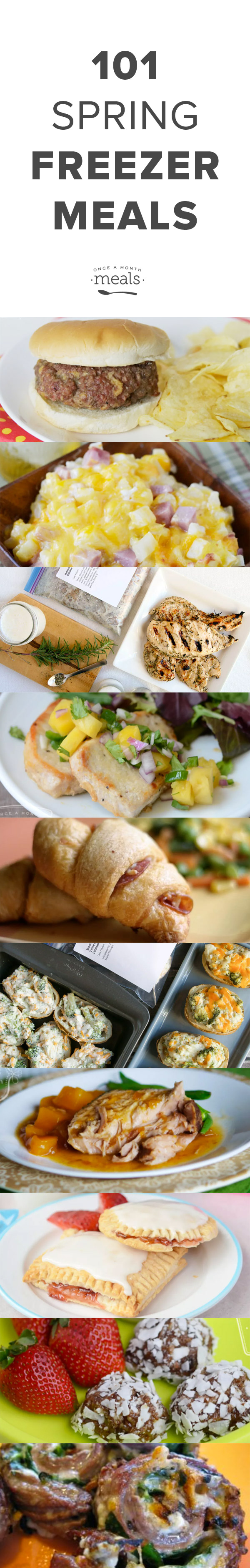 Stock your freezer with seasonal favorites, so that you can enjoy the fresh air instead of being stuck in the kitchen.