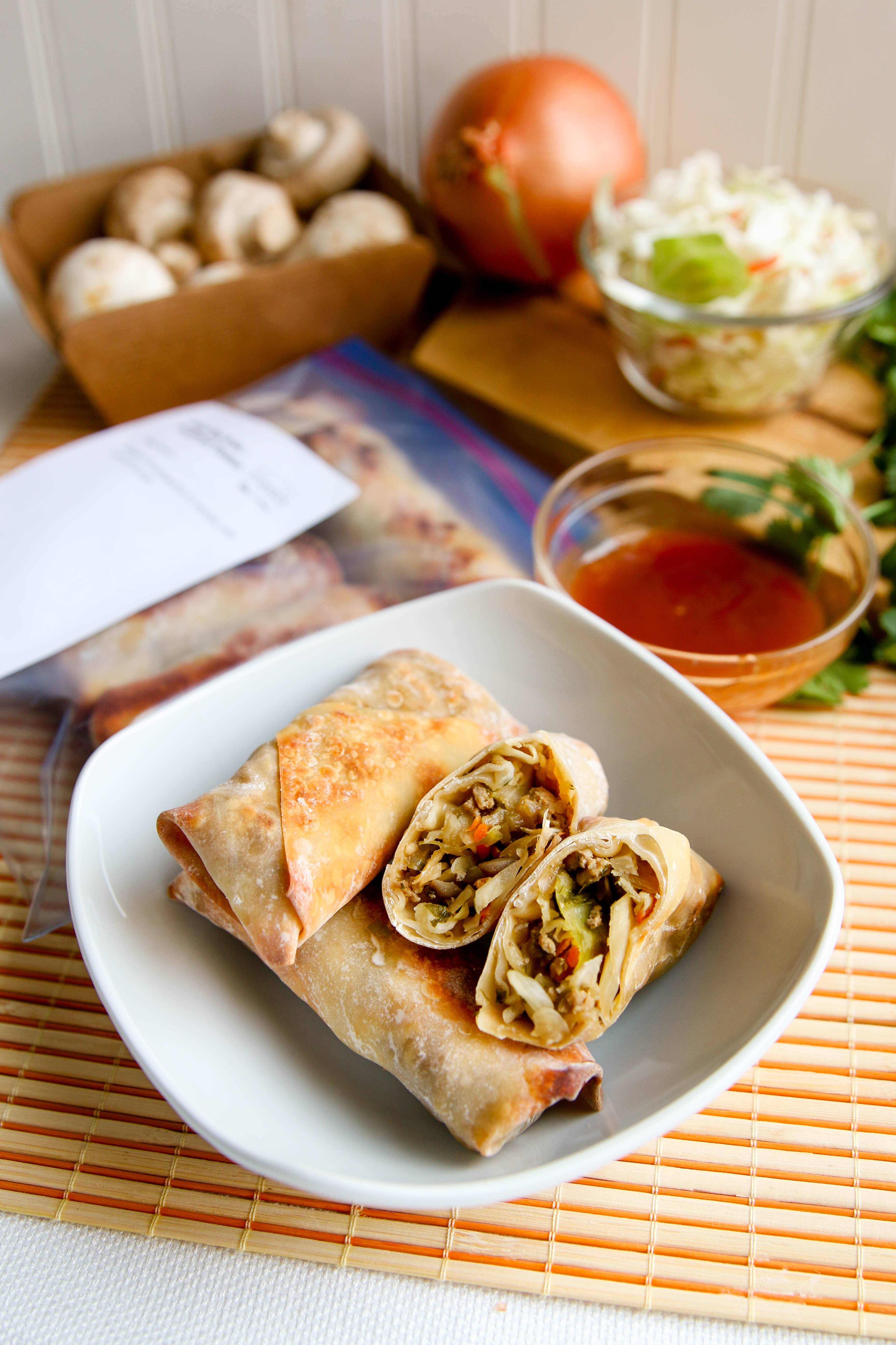 Baked Egg Rolls Traditional Version Once A Month Meals