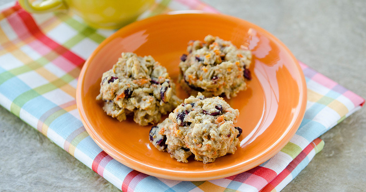 Carrot Cherry Breakfast Cookies | Once A Month Meals