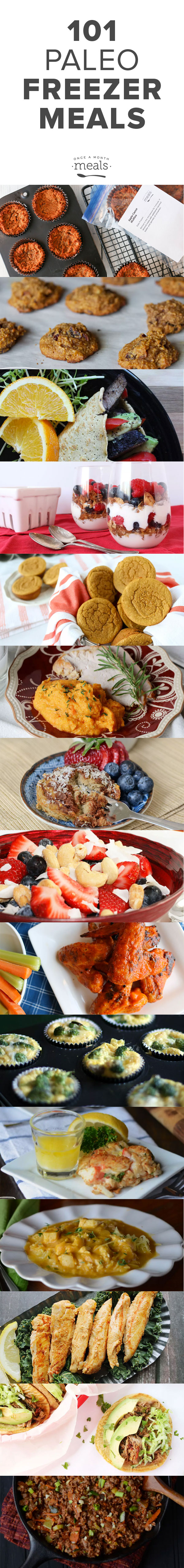 101 Paleo Freezer Meals