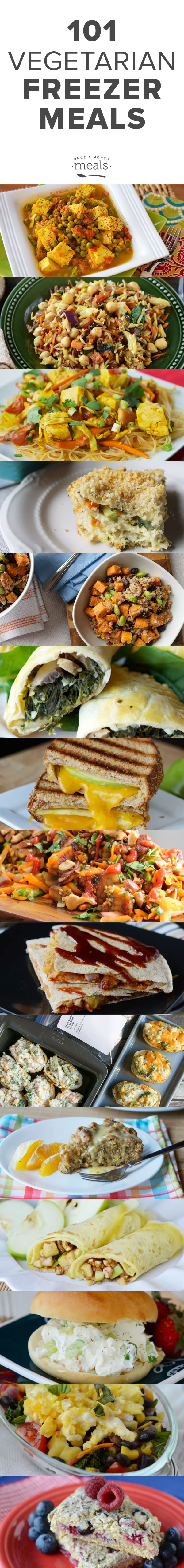 101 Vegetarian Freezer Meals