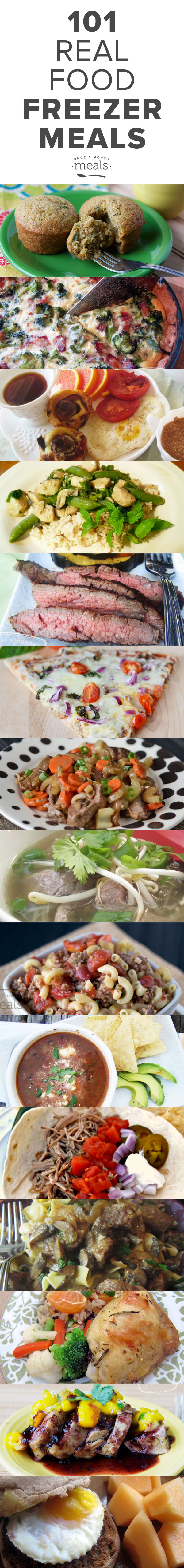 101 Real Food Freezer Meals