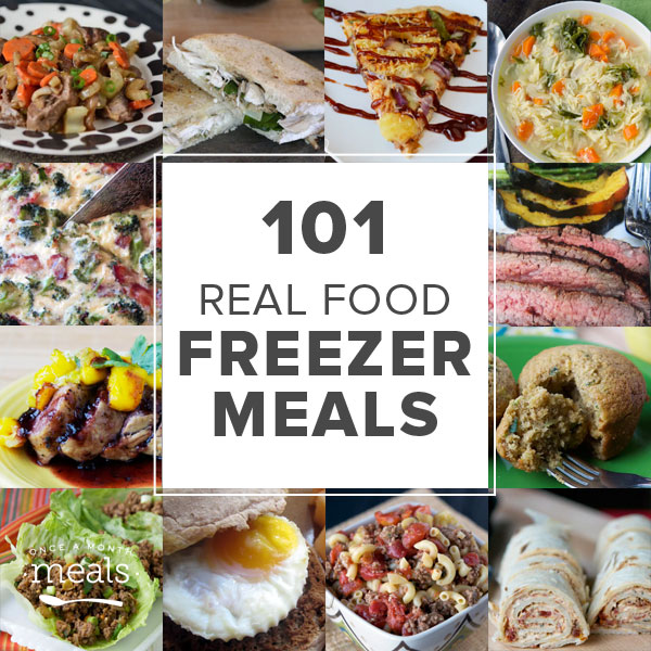 101 Real Food Freezer Recipes, Square