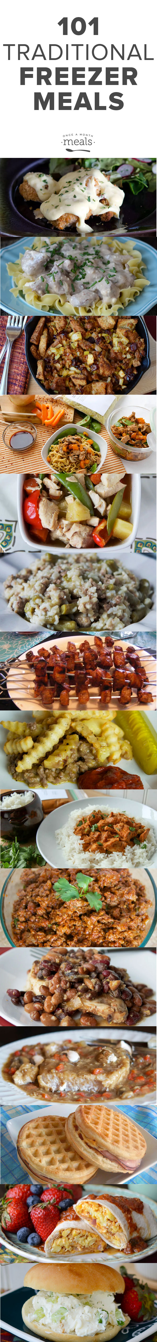 101 Traditional Freezer Meals | Once A Month Meals