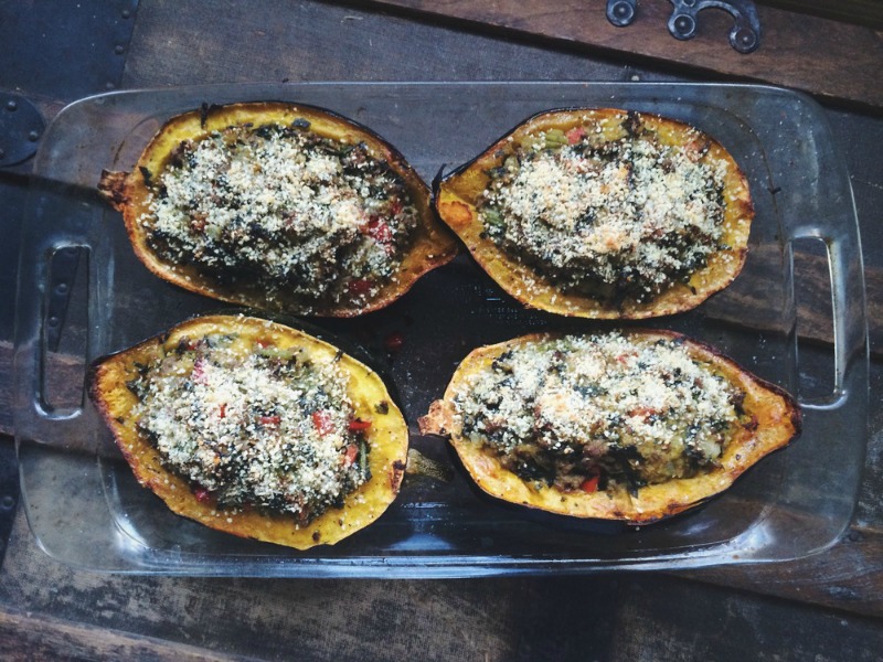 Blog Partner Recipe - Thai Beef Curry Stuffed Acorn Squash