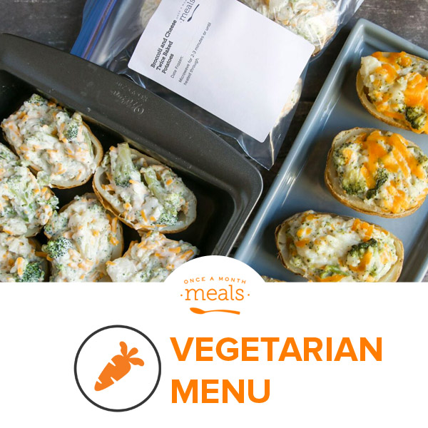 Winter Vegetarian Monthly Freezer Meal Plan Vol. 14 Once A Month Meals