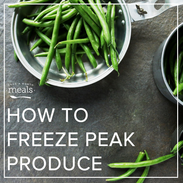 How to Freeze Peak Produce