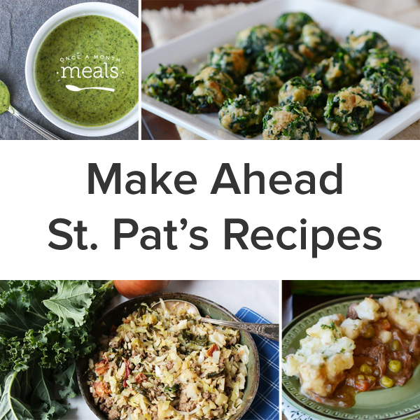 Make Ahead St. Pat's Recipes