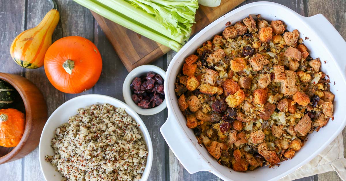 GFDF Sausage and Cranberry Stuffing