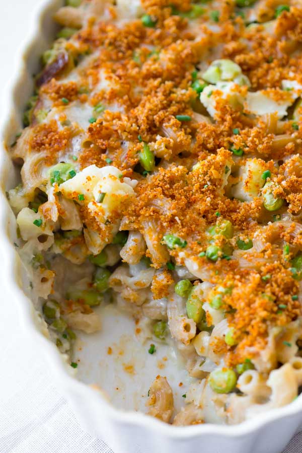 OAMM Blog Partner Recipe - Califlower Pea Edamame Mac and Cheese