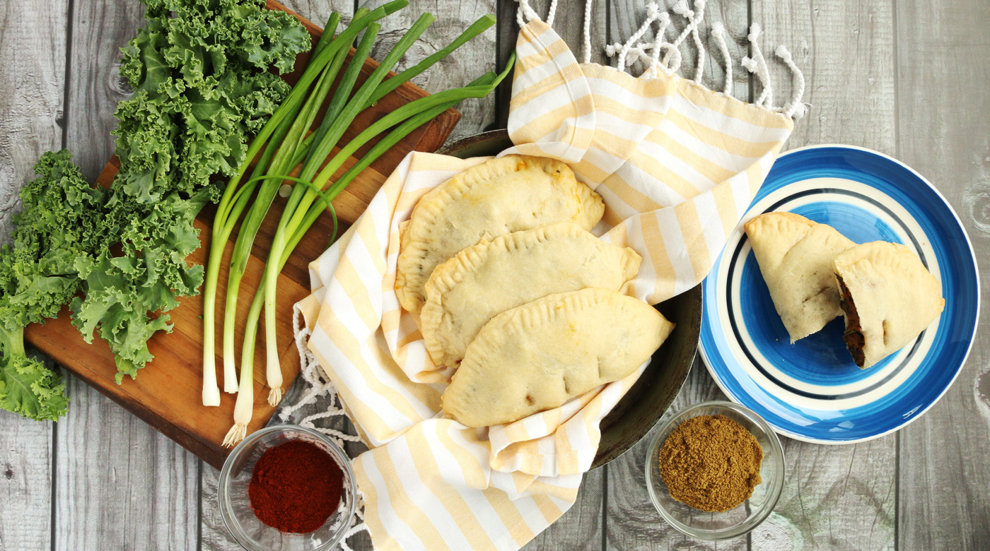 Vegan Sweet Potato and Black Bean Empanadas Lunch Version Once A