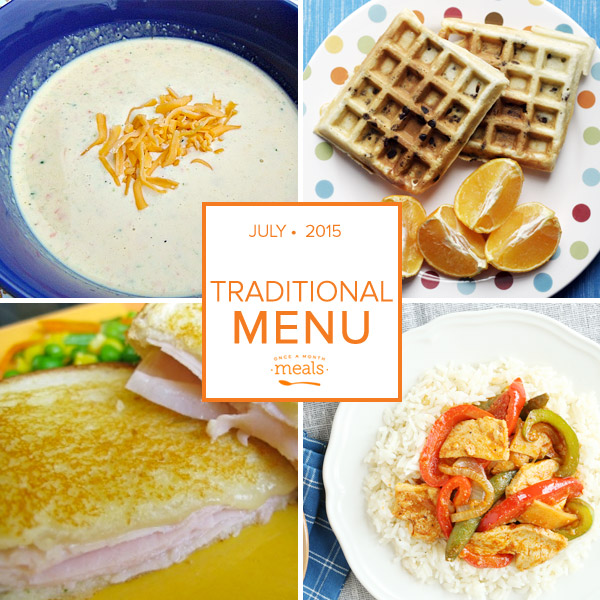 Summer Traditional Monthly Freezer Meal Plan Vol. 19 | Once A Month Meals
