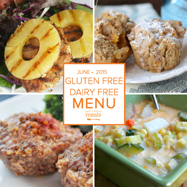 Summer Gluten Free Dairy Free Monthly Freezer Meal Plan Vol. 13 | Once ...