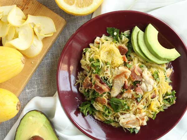 Paleo Summer Squash Salad | OAMM | Once A Month Meals