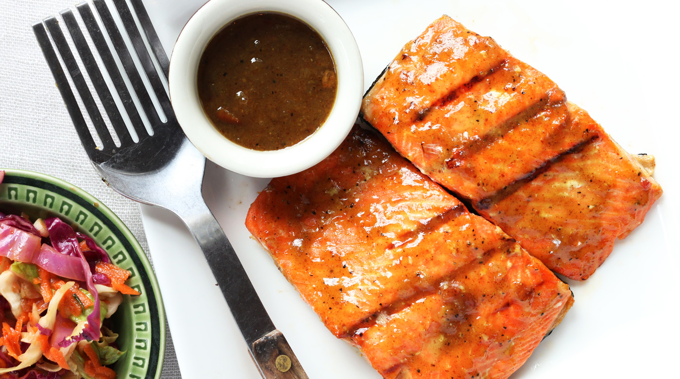 Maple Mustard Grilled Salmon Once A Month Meals