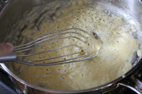 How to Make a Roux - Whisk until Bubbly