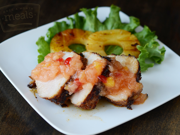 Spicy Pork Loin with Pineapple Upside Down Jam