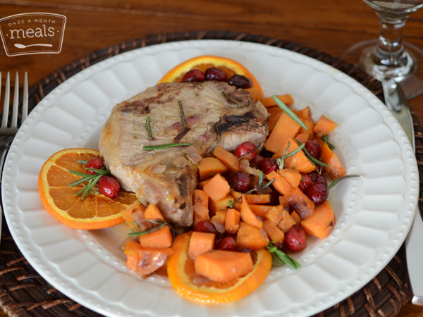 Cranberry Maple Orange Pork Chops