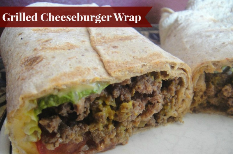 Grilled Cheeseburger Wrap Organize Yourself Skinny