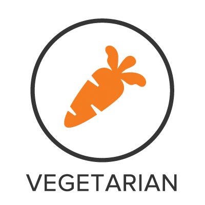 Vegetarian Menu Badge with Icon