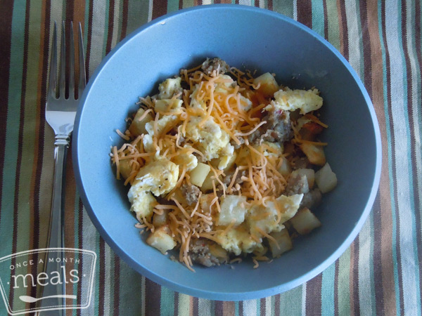 Freezer Sausage Breakfast Bowl - Better Than The Freezer Aisle