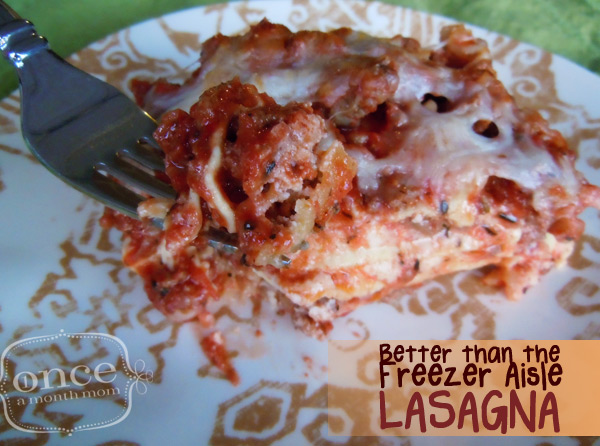 Freezer Lasagna - Better Than The Freezer Aisle