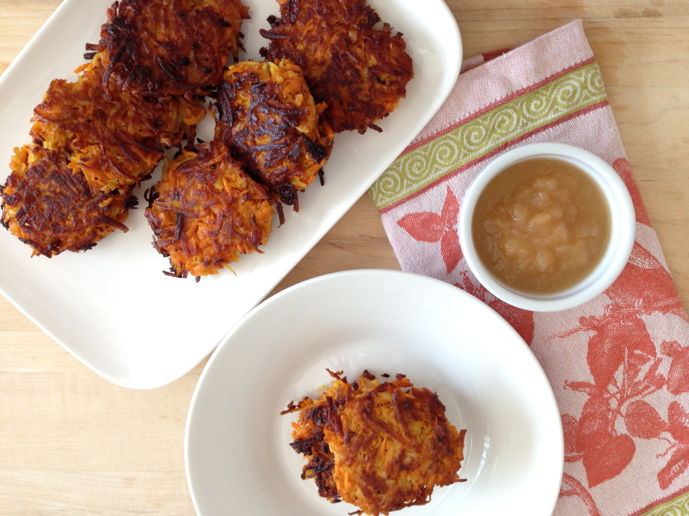 Vegetarian Sweet Potato Latkes