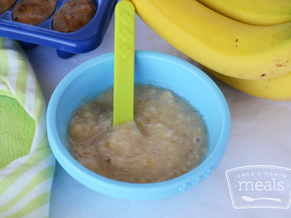 Baby Food Banana Recipe | Once A Month Meals