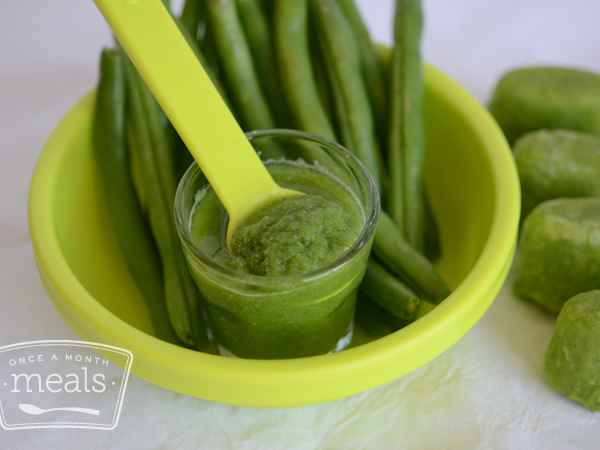 Baby Food Green Bean Recipe Once A Month Meals