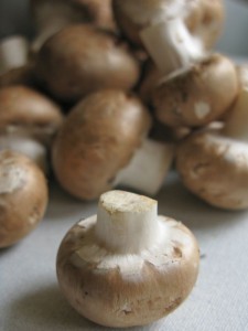 sliced diced mushrooms