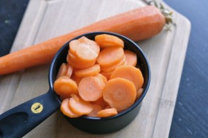 sliced diced carrots equivalents