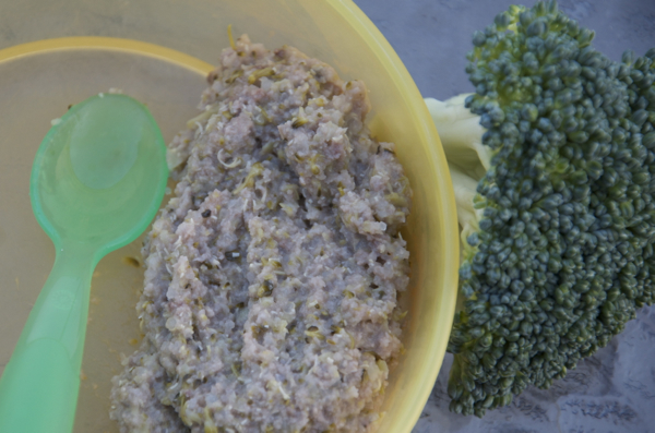 Beef, Broccoli, and Quinoa Puree Baby Food