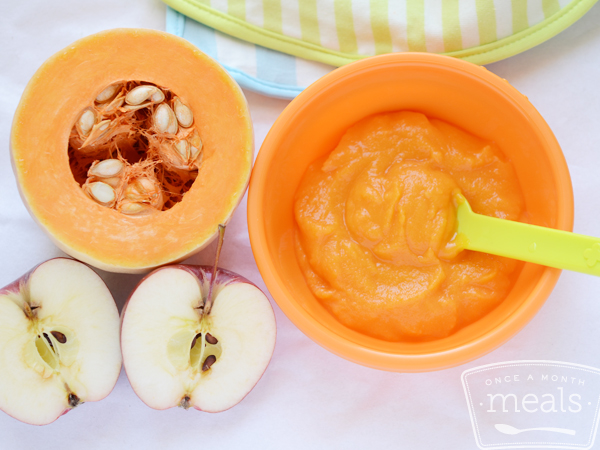 butternut squash apple puree baby food