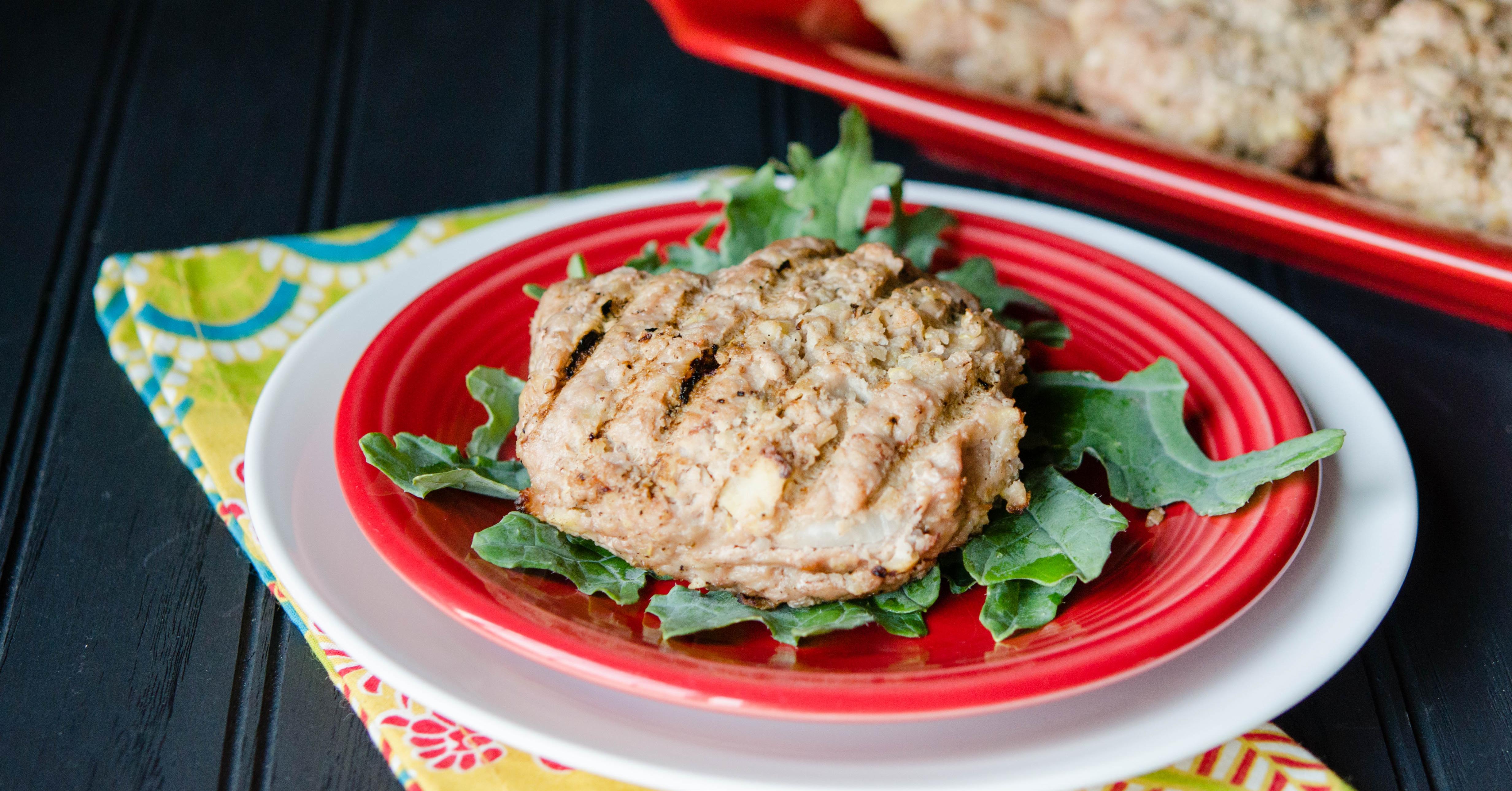 Juicy Apple Turkey Burgers Lunch Version Once A Month Meals