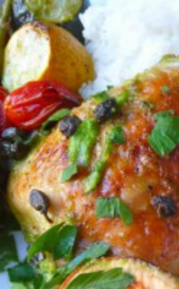 Instant Pot Lemon Chicken with Vegetables and Capers Once A Month Meals