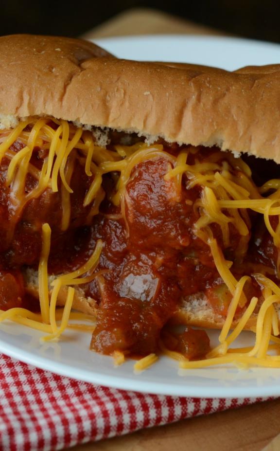 Slow Cooker Cheeseburger Meatball Sandwiches Ready to Eat Dinner