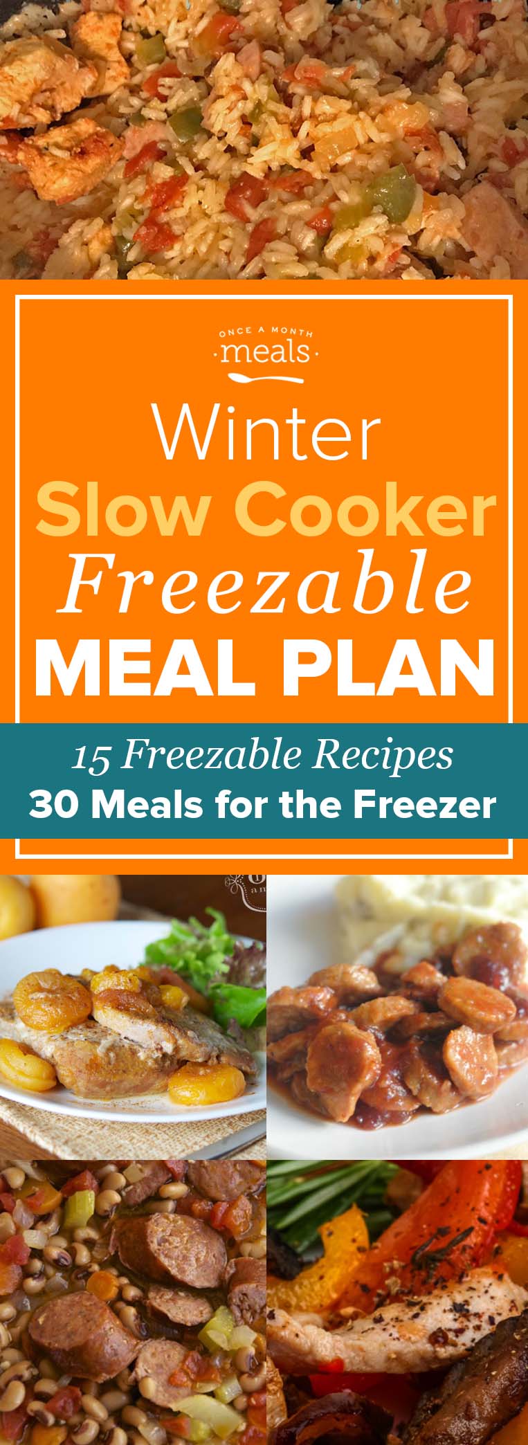 Winter Slow Cooker Monthly Freezer Meal Plan Vol. 1 | Once A Month Meals